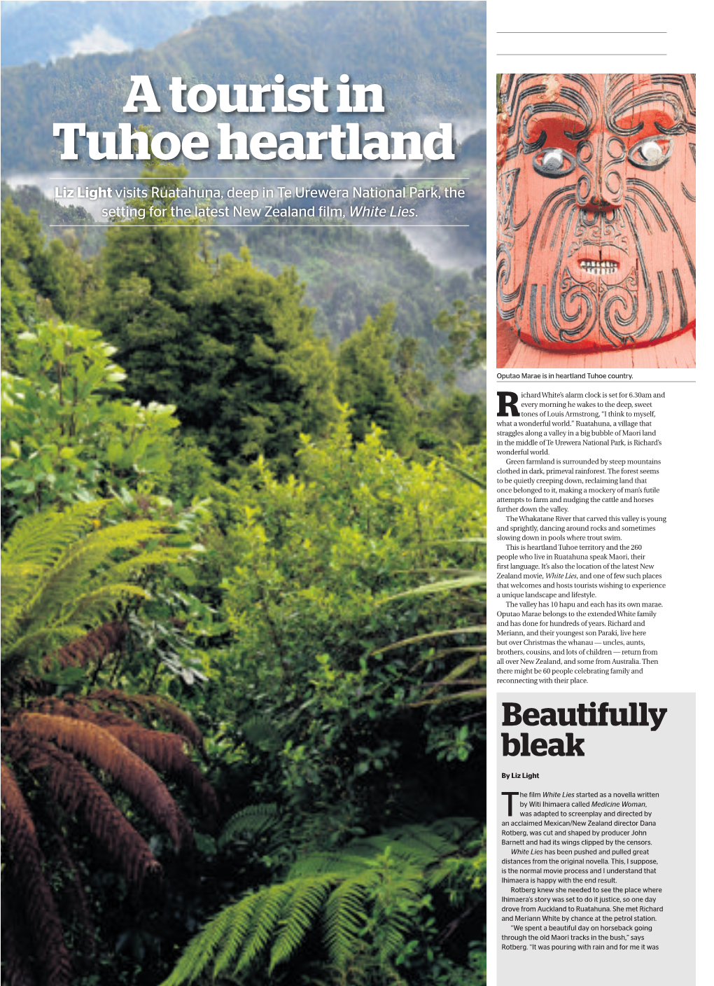 A Tourist in Tuhoe Heartland