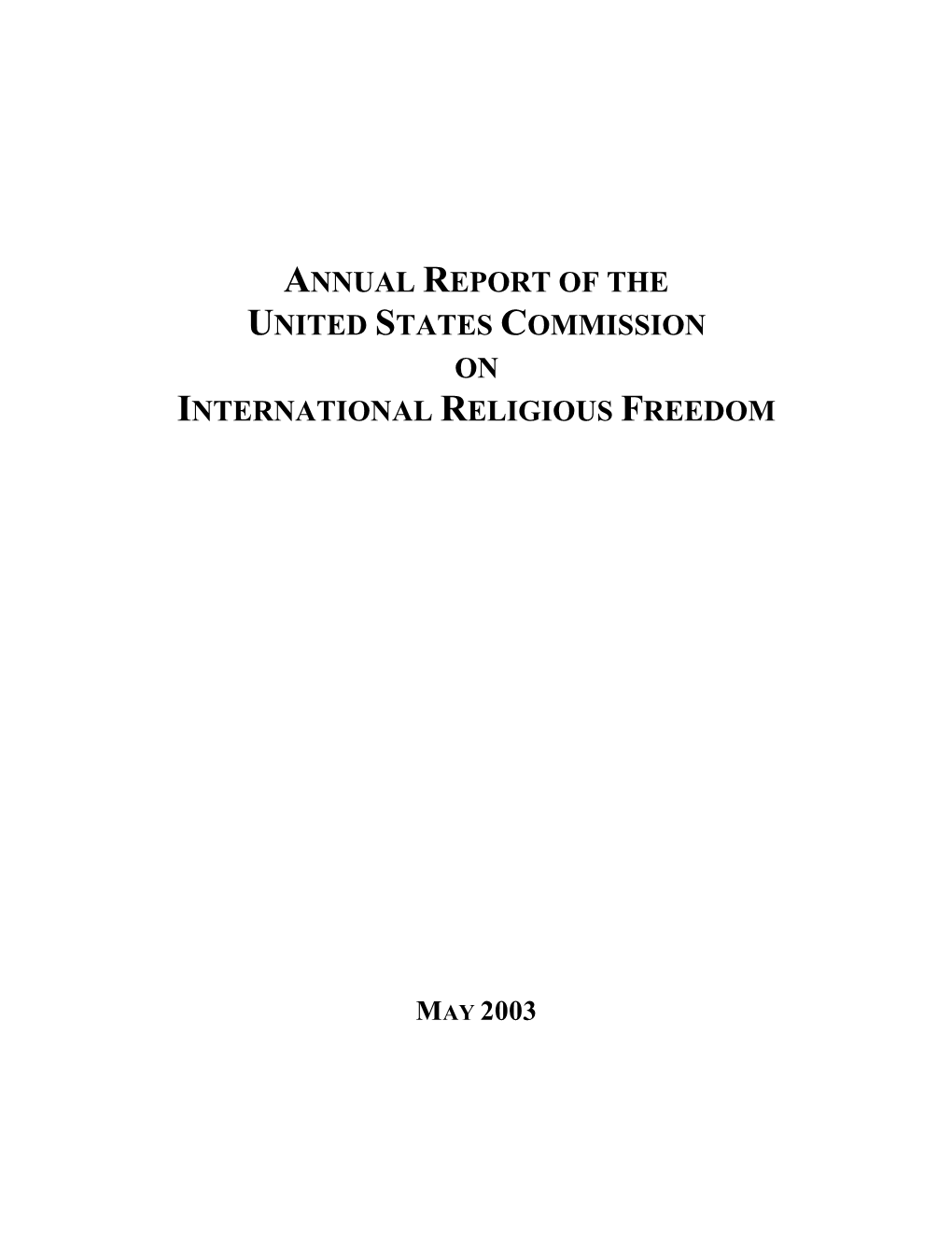 Annual Report 2003