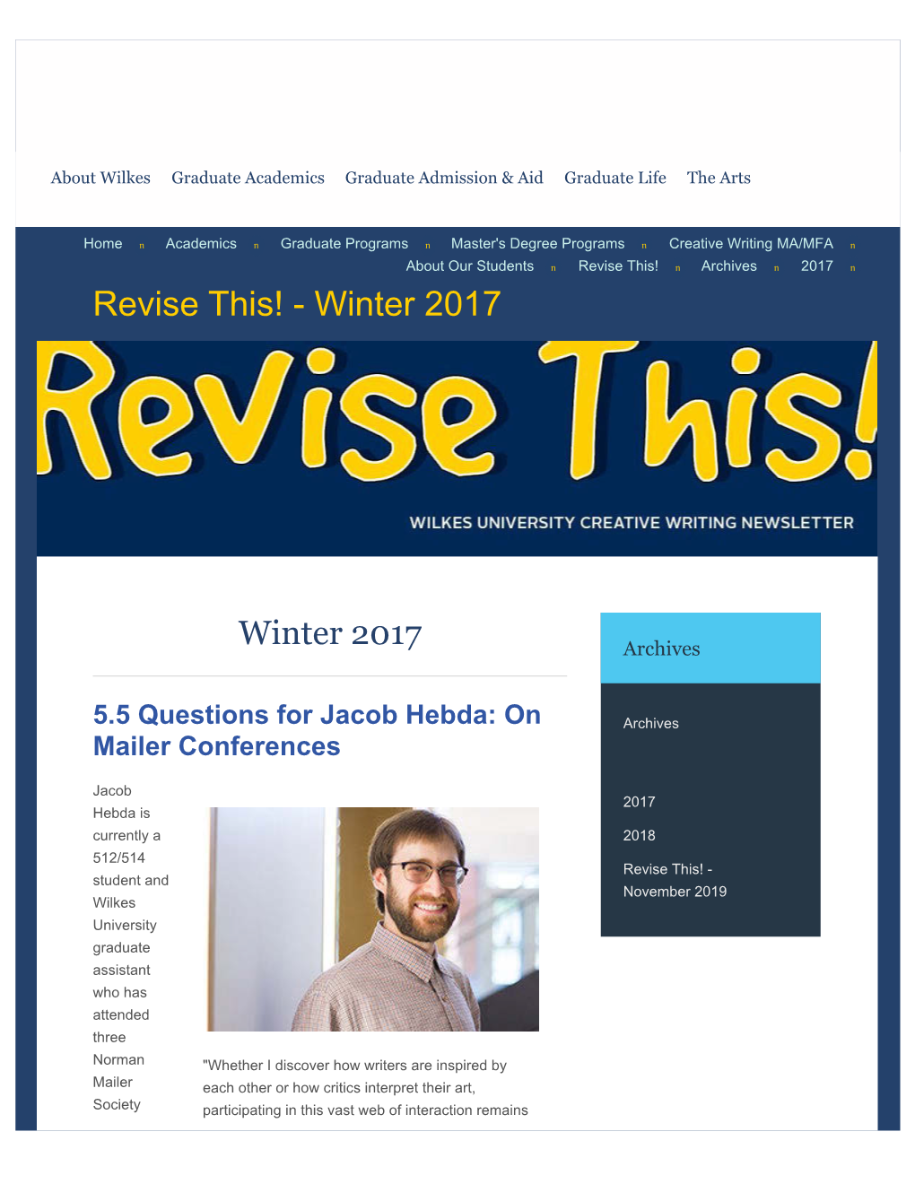 Revise This! N Archives N 2017 N Revise This! - Winter 2017