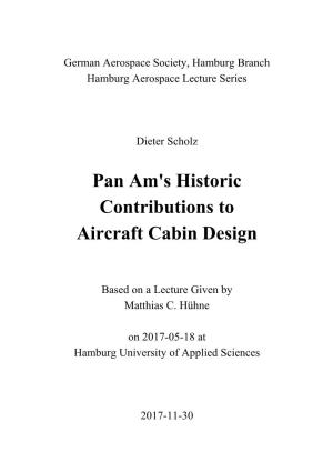 Pan Am's Historic Contributions to Aircraft Cabin Design