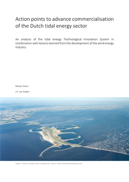 Action Points to Advance Commercialisation of the Dutch Tidal Energy Sector