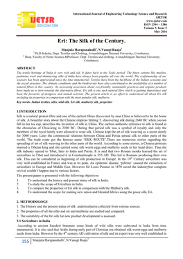 Eri: the Silk of the Century