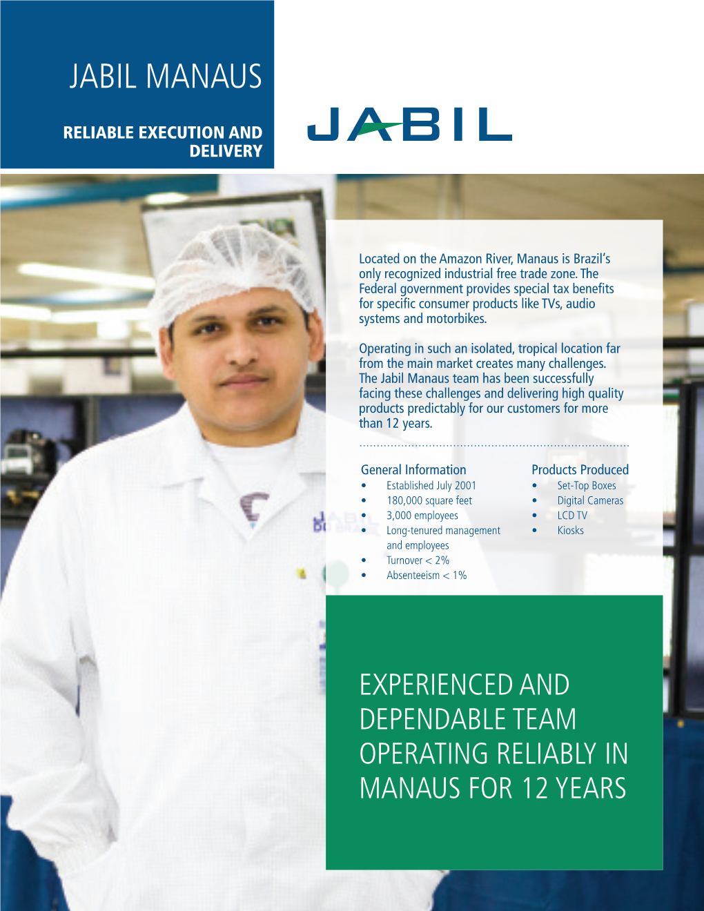 Fact Sheet: JABIL MANAUS