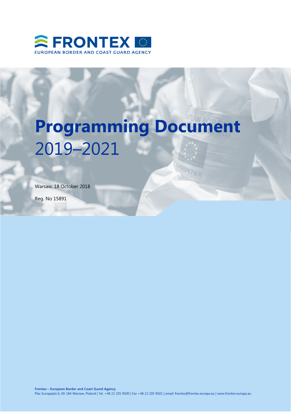 Programming Document 2019–2021