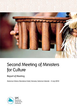 Second Meeting of Ministers for Culture