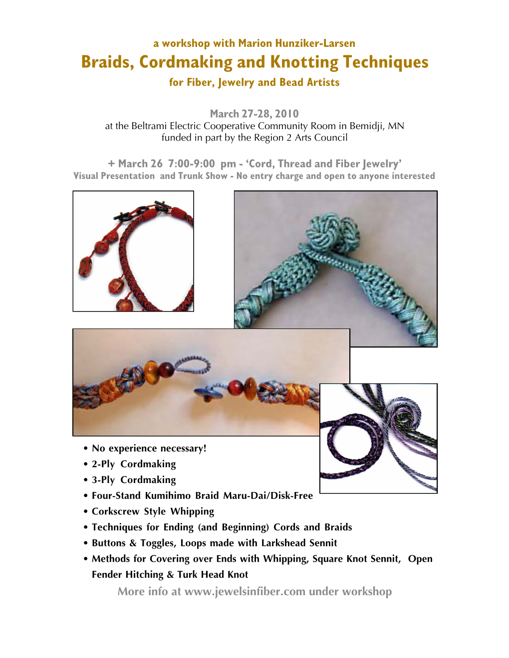 Braids, Cordmaking and Knotting Techniques