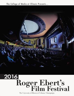 Ebertfest2016 Broch.Indd