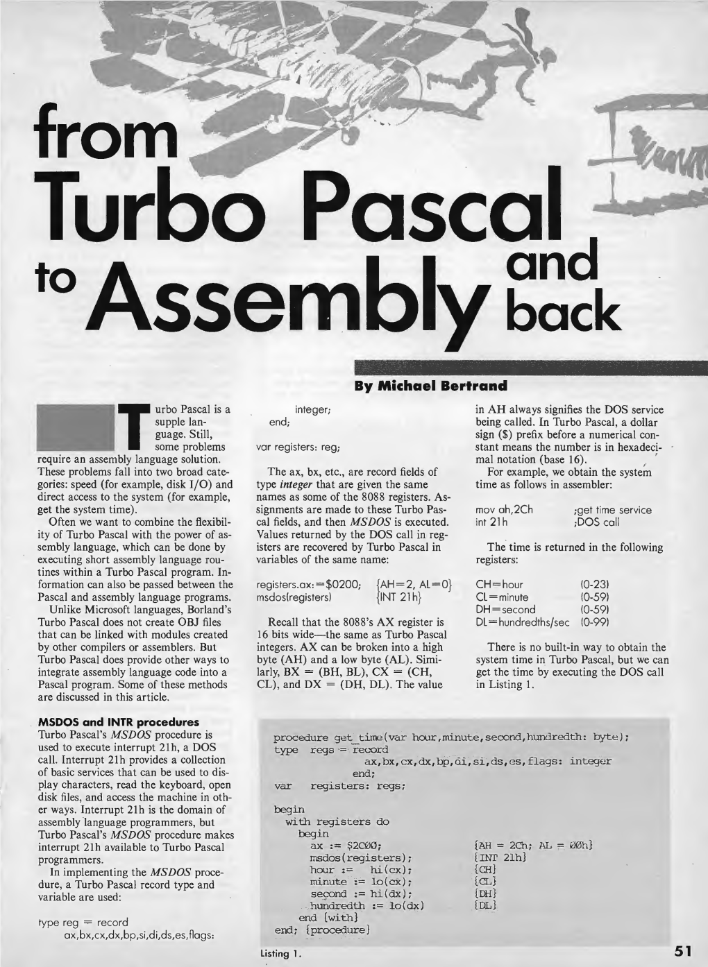 Turbo Pascal & Assembly