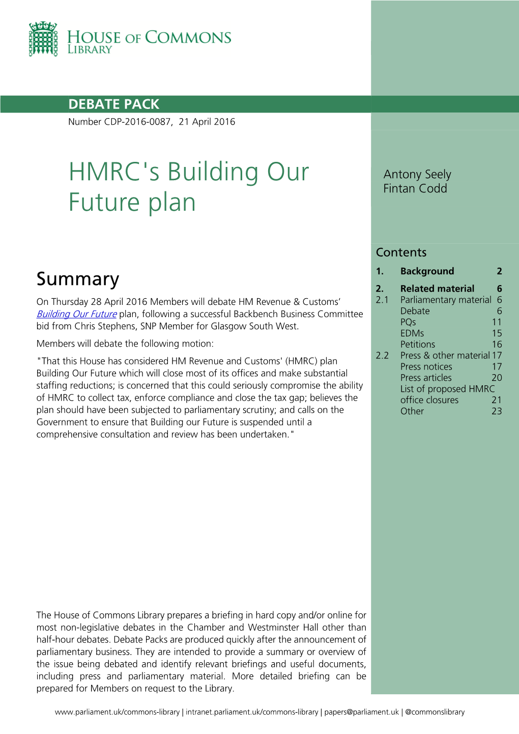 HMRC's Building Our Future Plan 3