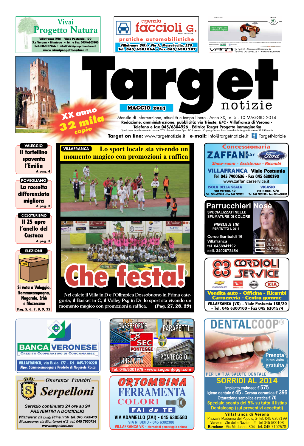 Targetnotizie 05 Maggio 2014