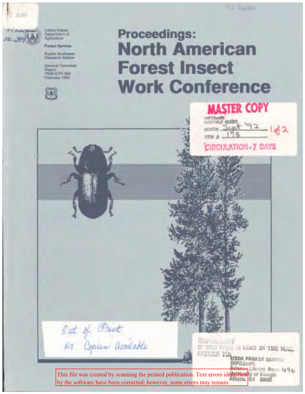 Proceedings: North American Forest Insect Work Conference