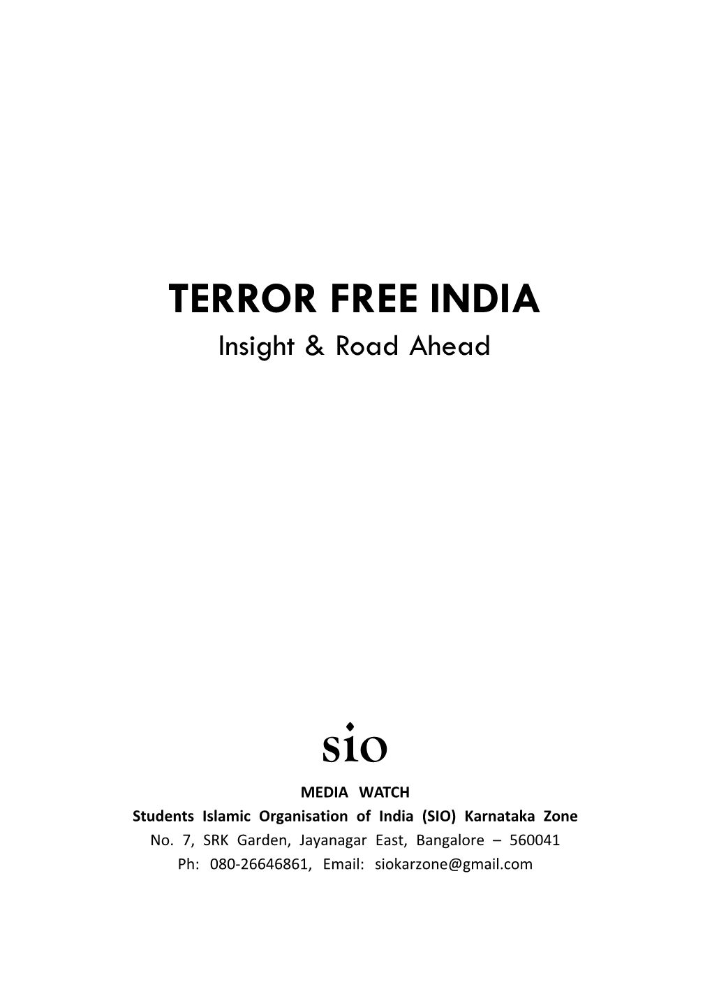 Terror Free India.P65