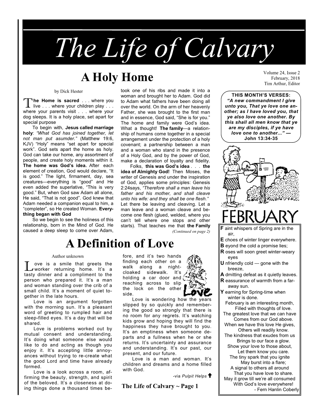 The Life of Calvary
