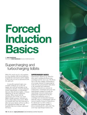 Forced Induction Basics, Supercharging & Turbocharging; Engine Professional
