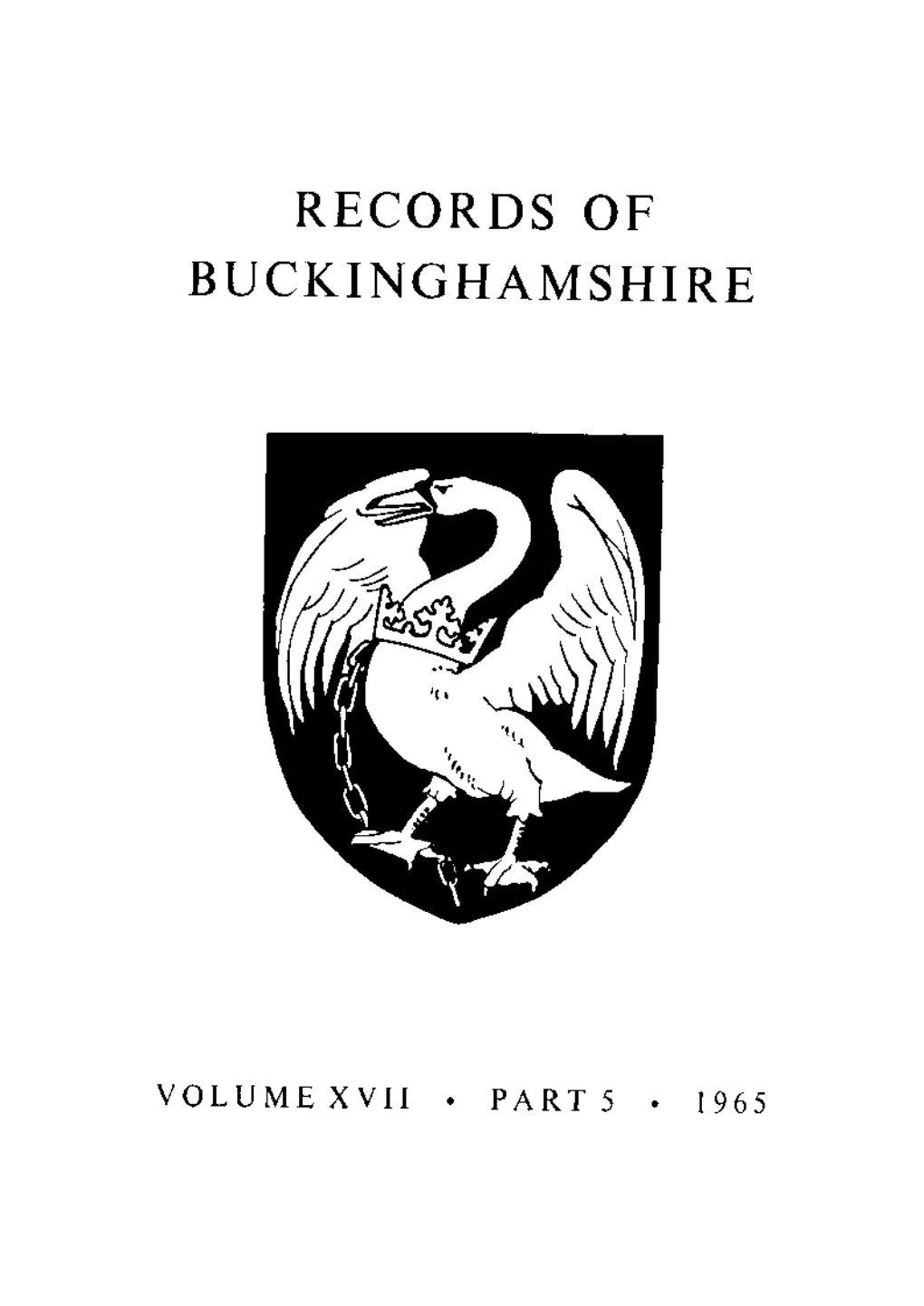 Records of Buckinghamshire