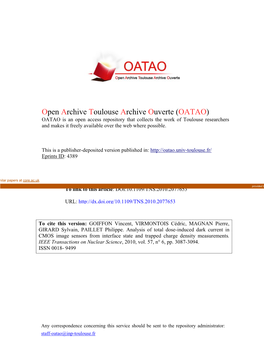 Analysis of Total Dose-Induced Dark Current in CMOS Image Sensors from Interface State and Trapped Charge Density Measurements