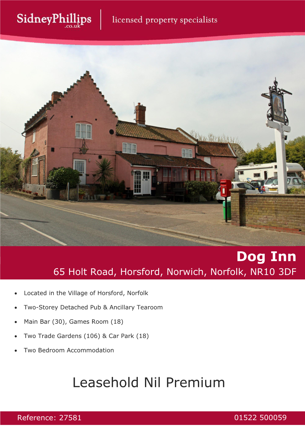 Dog Inn Leasehold Nil Premium