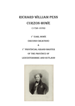 Richard William Penn Curzon-Howe (1796-1870)