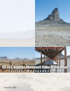 Kayenta-Monument Valley Scenic Road Corridor Management Plan
