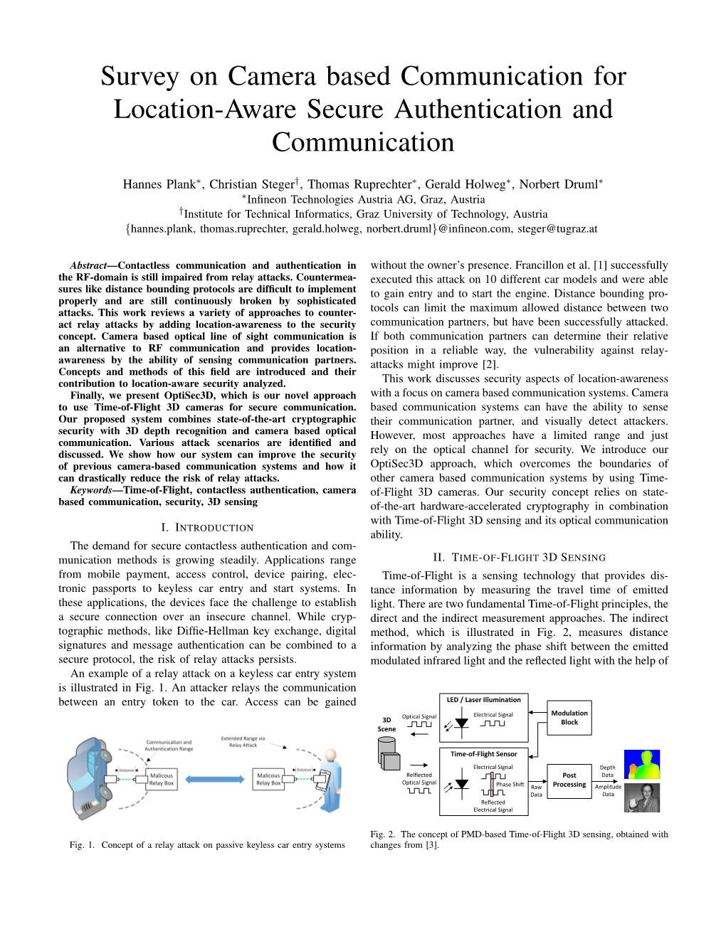 Survey on Camera Based Communication for Location-Aware Secure Authentication and Communication