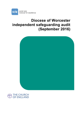 Diocese of Worcester Independent Safeguarding Audit (September 2016)