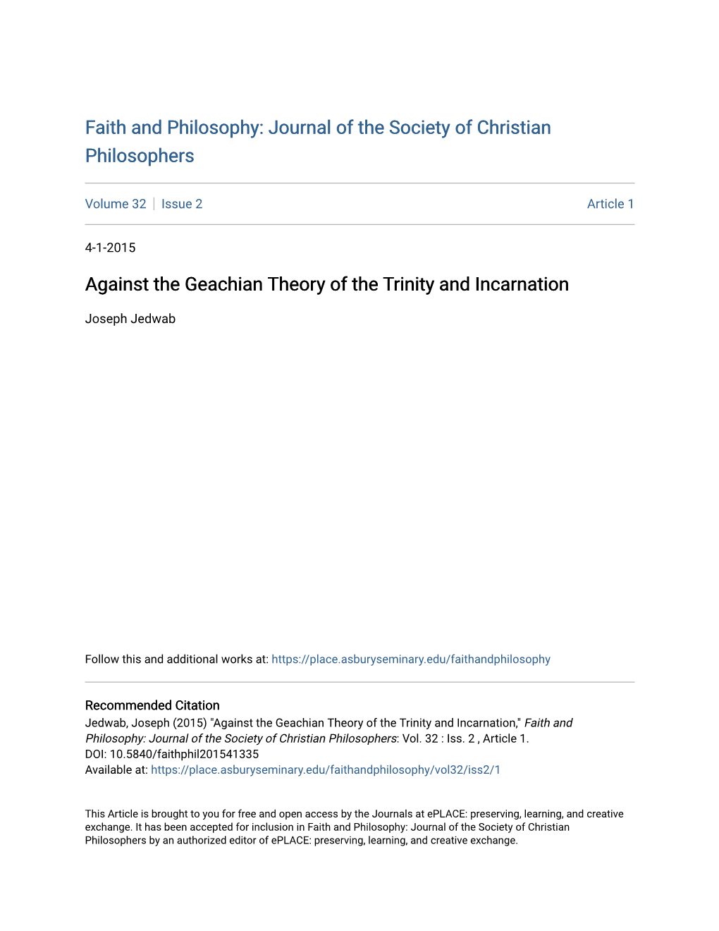 Against the Geachian Theory of the Trinity and Incarnation