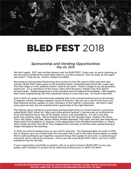 Bled Fest 2018