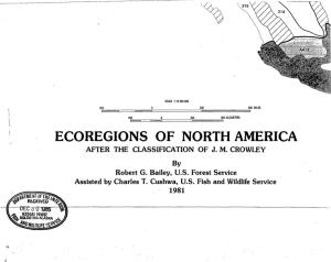 Ecoregions of North America ''' ·After the Classification of J