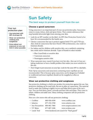 PE597 Sun Safety