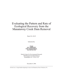 04-05 Manatawny Final Report