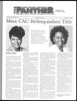 Miss CAU Relinquishes Title