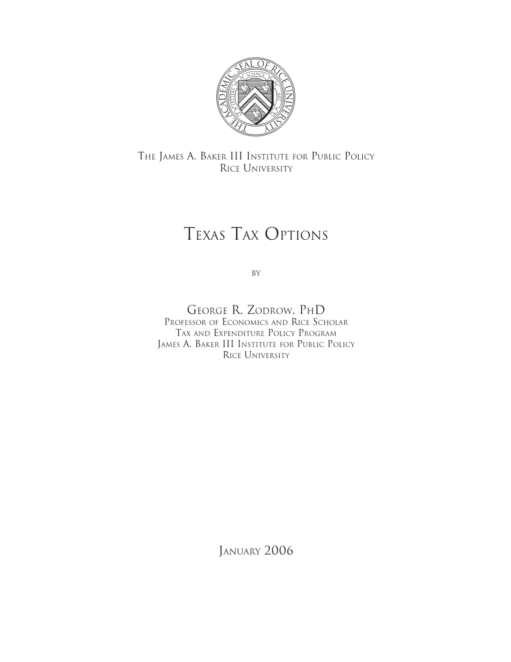 Texas Tax Options