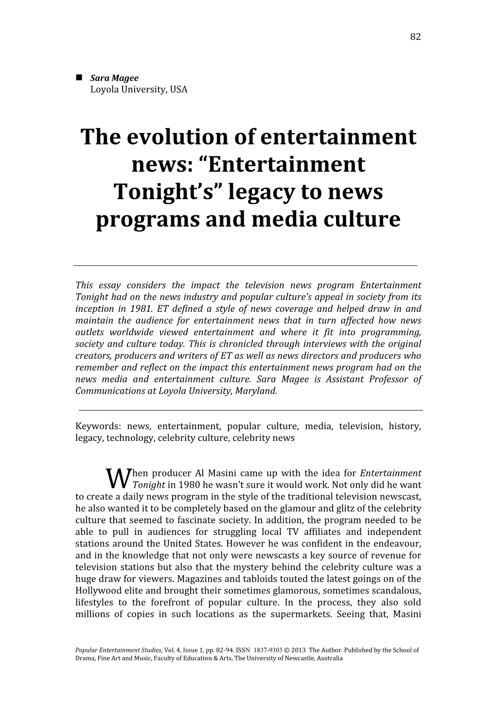 The Evolution of Entertainment News: “Entertainment Tonight's” Legacy