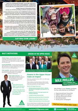 Max Phillips Grew up in Sydney’S Inner West, Went to School School to Went West, Inner Sydney’S in up Grew Phillips Max