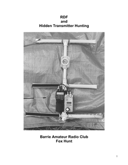 Radio Direction Finding