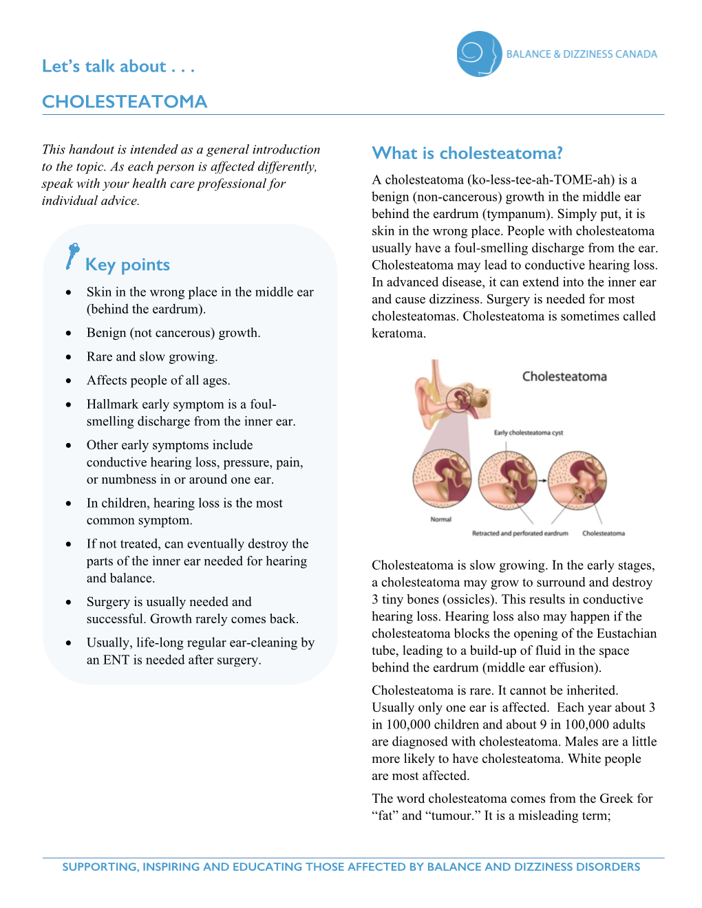 Let's Talk About . . . Cholesteatoma