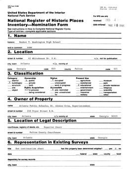 National Register of Historic Places Inventory—Nomination Form