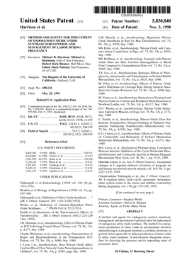 United States Patent (19) 11 Patent Number: 5,830,848 Harrison Et Al