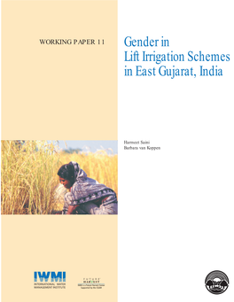 Gender in Lift Irrigation Schemes in East Gujarat, India