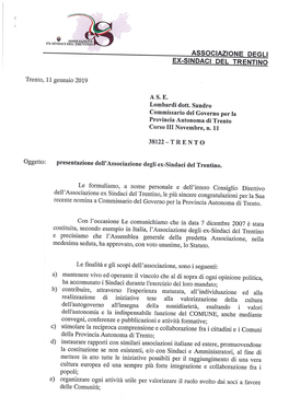 ~ Associazione Degli Ex-Sindaci Del Trentino