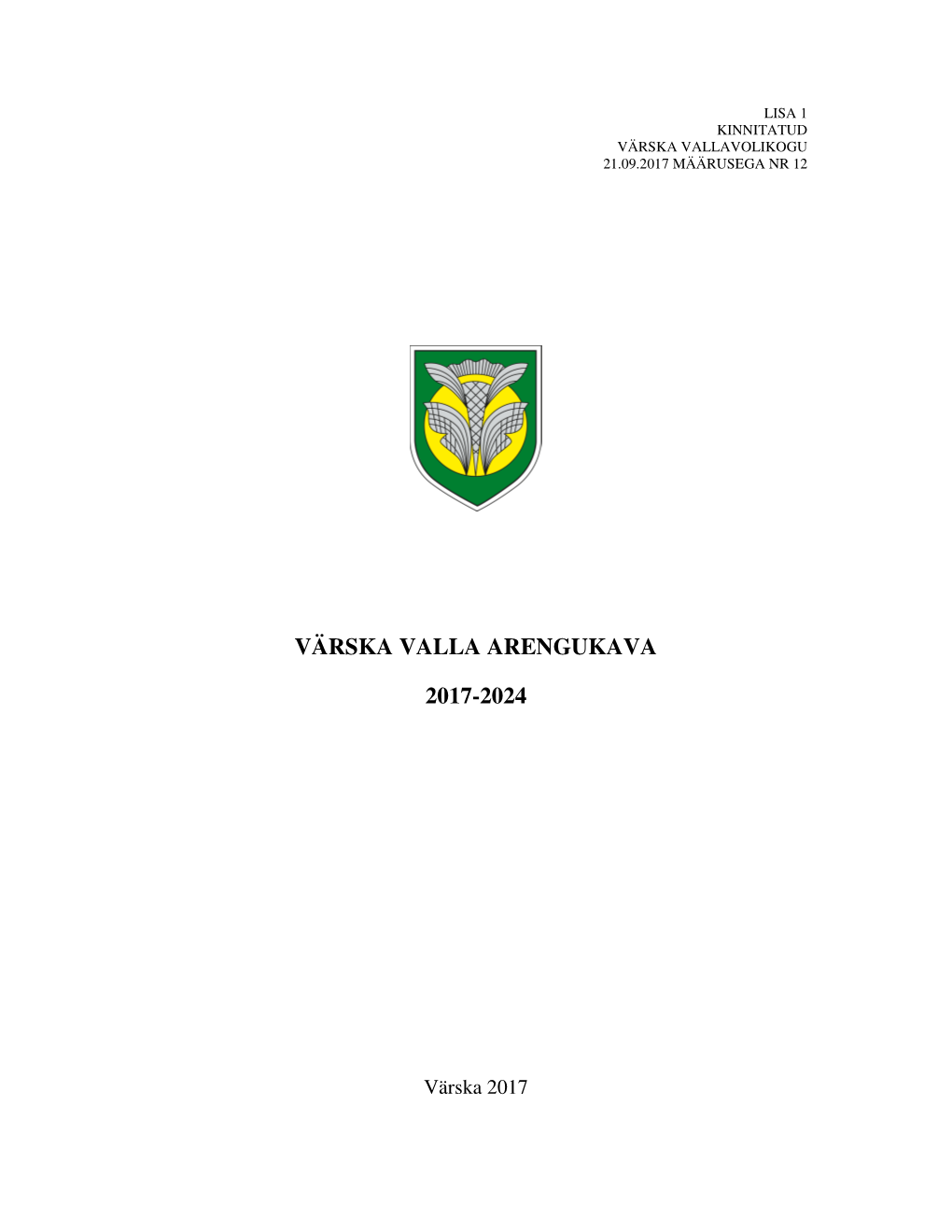 Värska Valla Arengukava 2017-2024