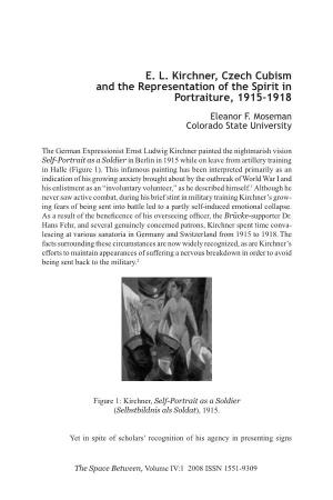 E. L. Kirchner, Czech Cubism and the Representation of the Spirit in Portraiture, 1915-1918 Eleanor F
