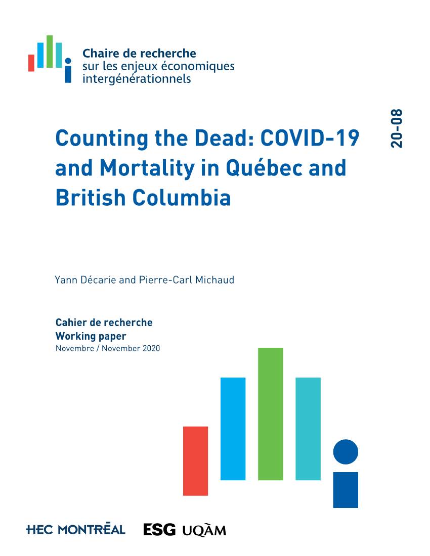 COVID-19 and Mortality in Québec and British Columbia