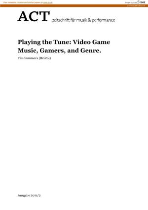 Video Game Music, Gamers, and Genre