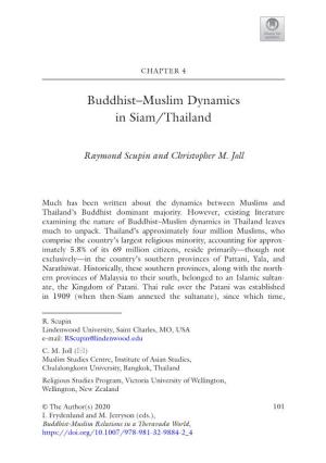 Buddhist–Muslim Dynamics in Siam/Thailand