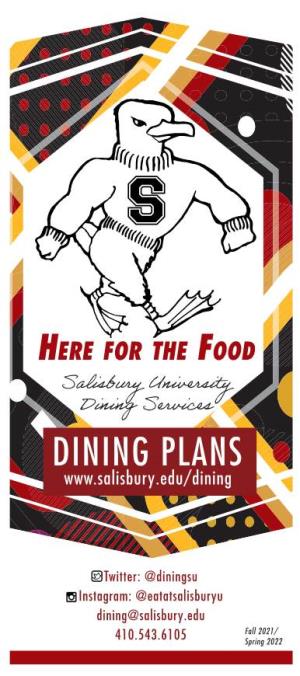 Salisbury University Meal Plan Brochure 2021-22