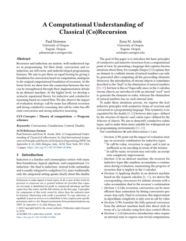 A Computational Understanding of Classical (Co)Recursion