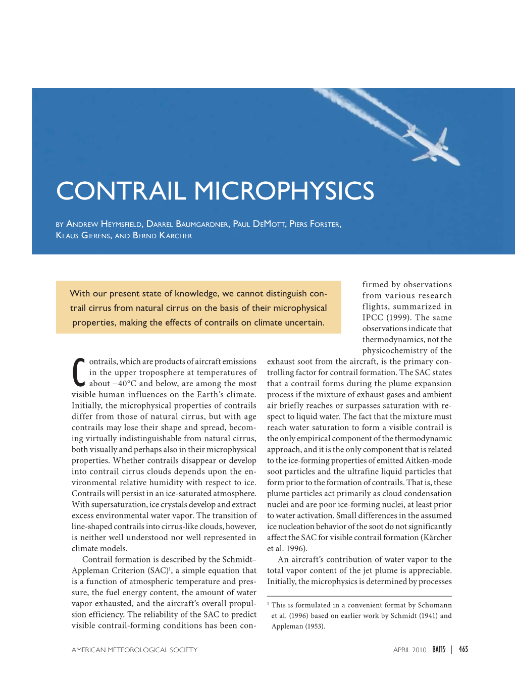 Contrail Microphysics