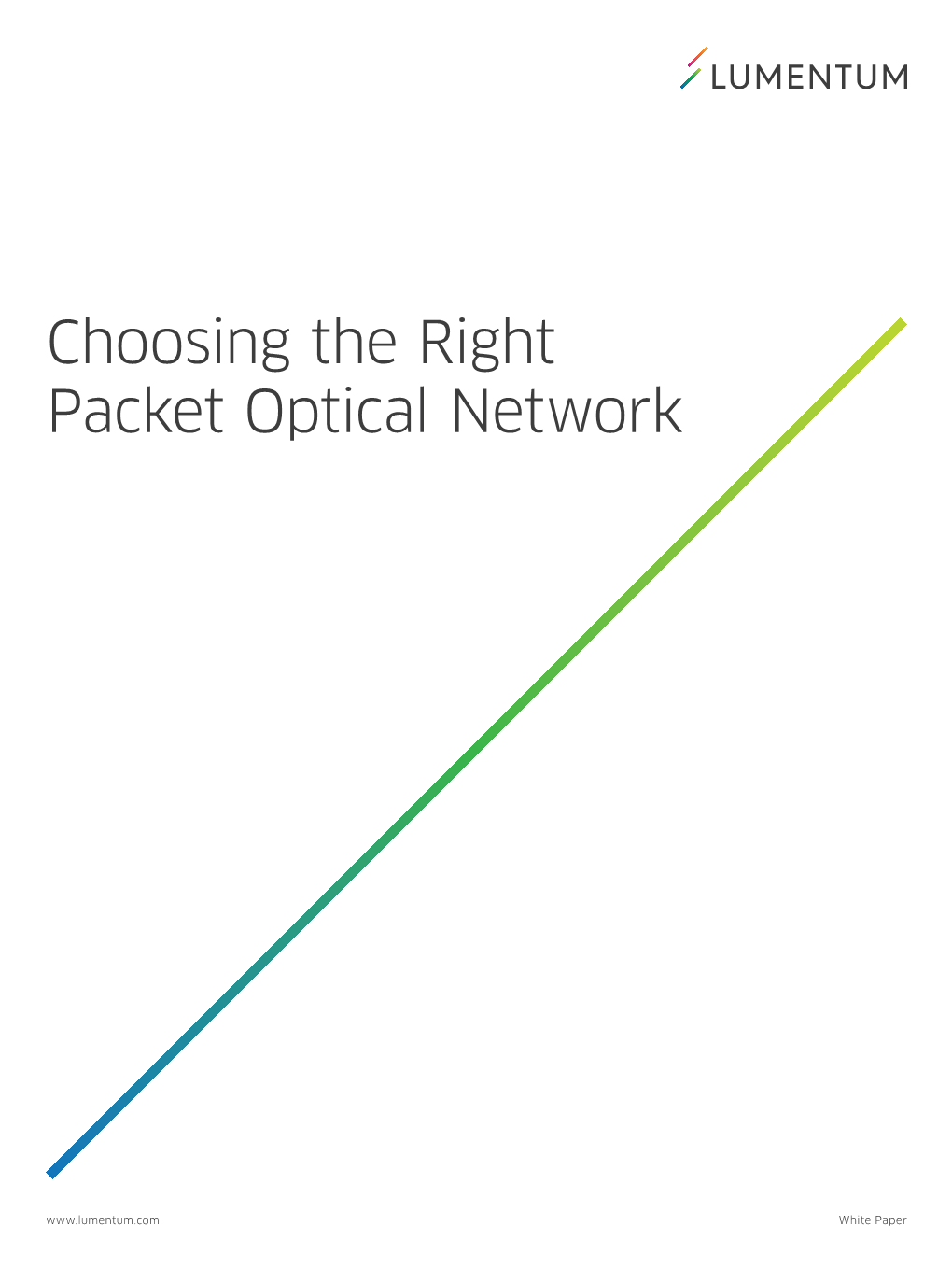 Choosing the Right Packet Optical Network