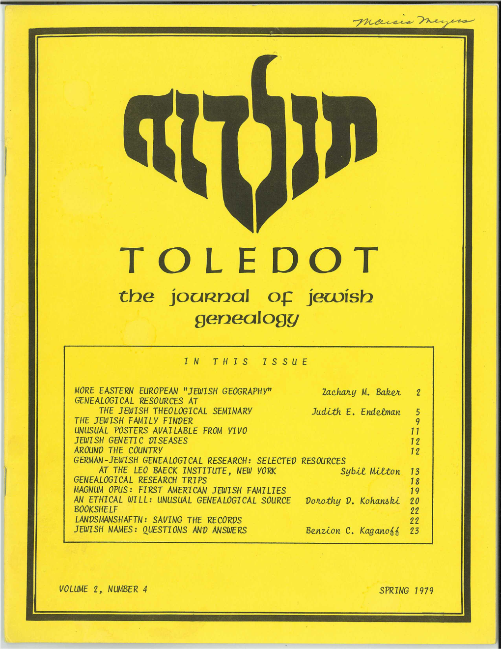 Toledot-Vol-2-No-4-Spring-1979.Pdf